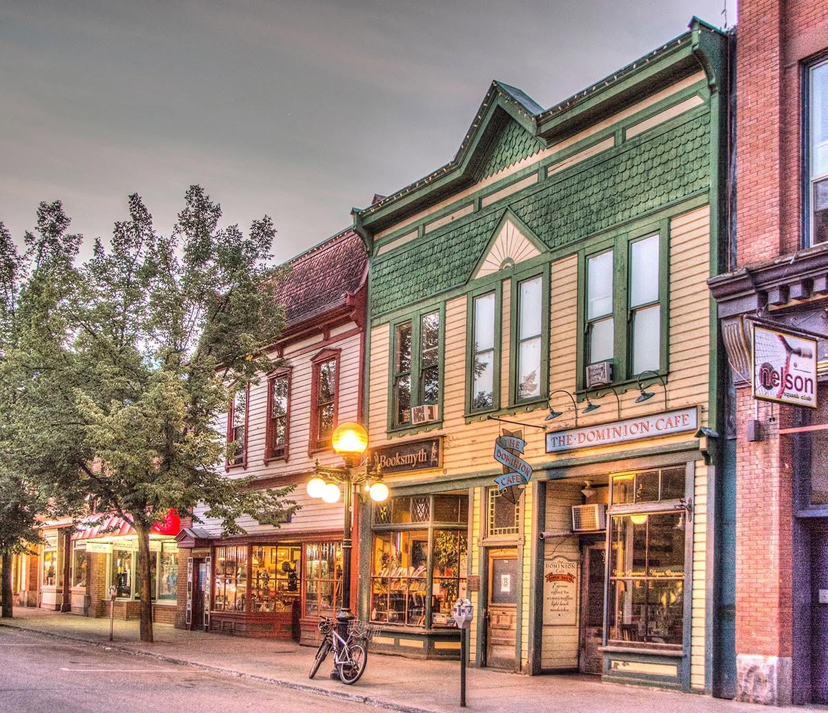 The Dominion Café on Baker Street, Nelson BC